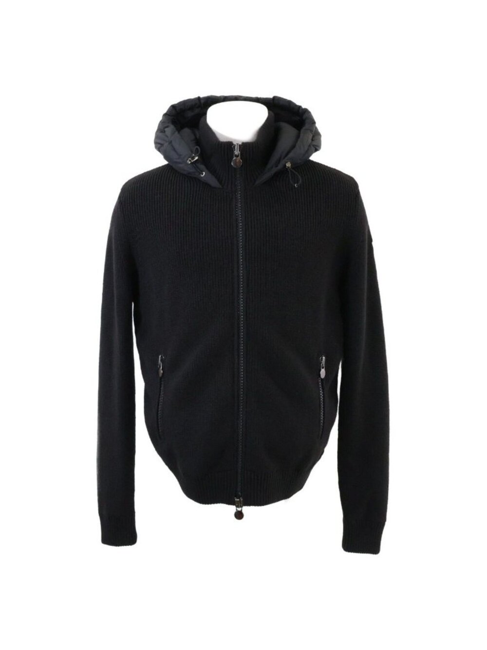 Moncler Maglione Tricot Cardigan Knit Contrast Down